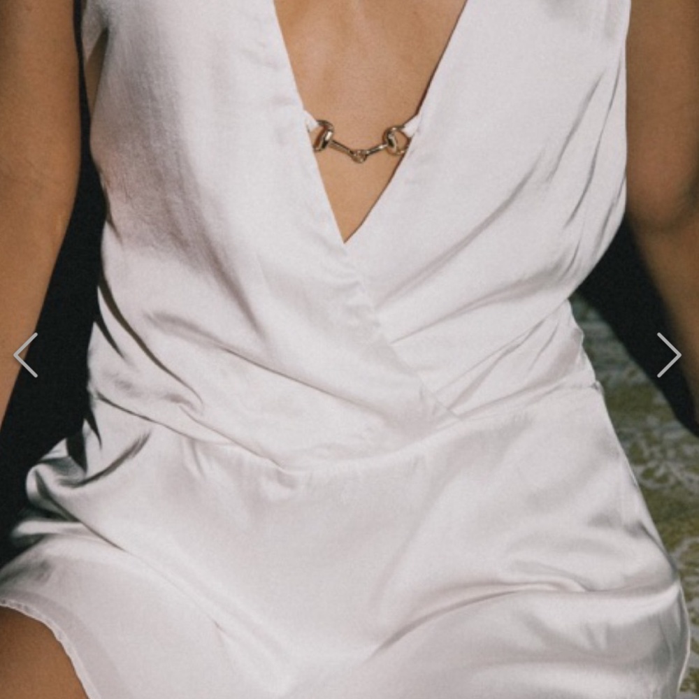 Indah Sybil Dress in Ivory White